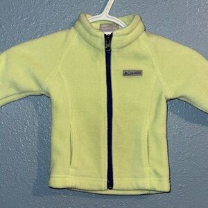 Columbia Light Yellow Fleece Jacket